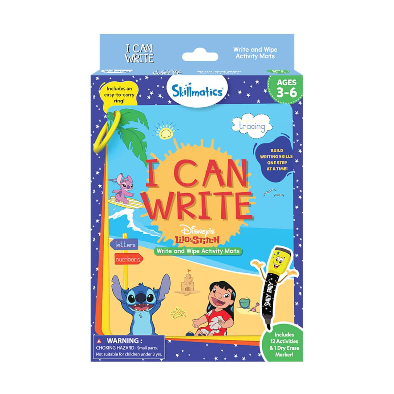 Skillmatics® I Can Write Disney® Lilo & Stitch Write & Wipe Activity Mats